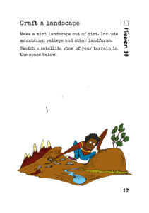 Image of the craft a landscape activity sheet